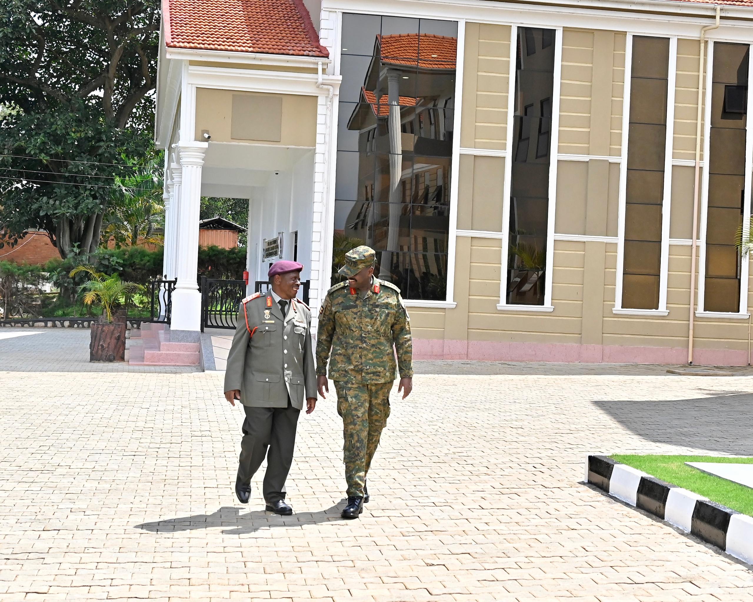 Gen Kainerugaba Discusses Military Cooperation with South African Counterpart