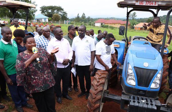 Government distributes tractors to Bunyoro to improve production and productivity