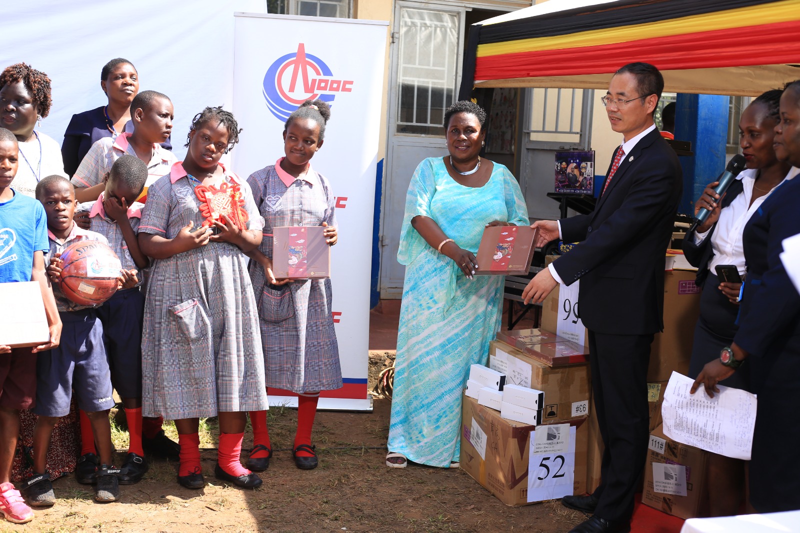 CNOOC, Kingfisher Contractors Donate to Entebbe Children Welfare School