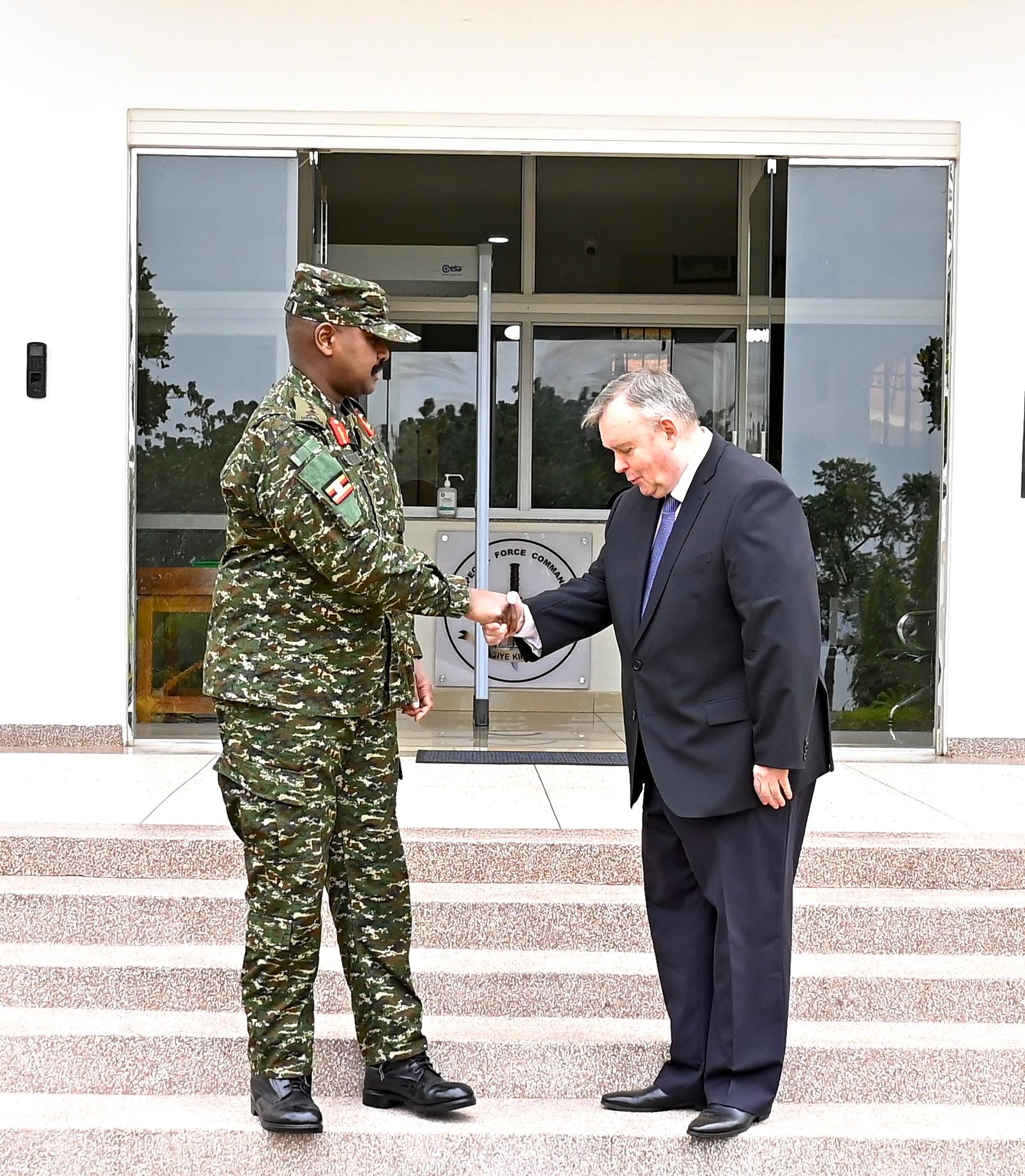  The Chief of Defence Forces of the UPDF, Gen Muhoozi Kainerugaba, met with His Excellency Vladlen Semivolos, the Russian Ambassador