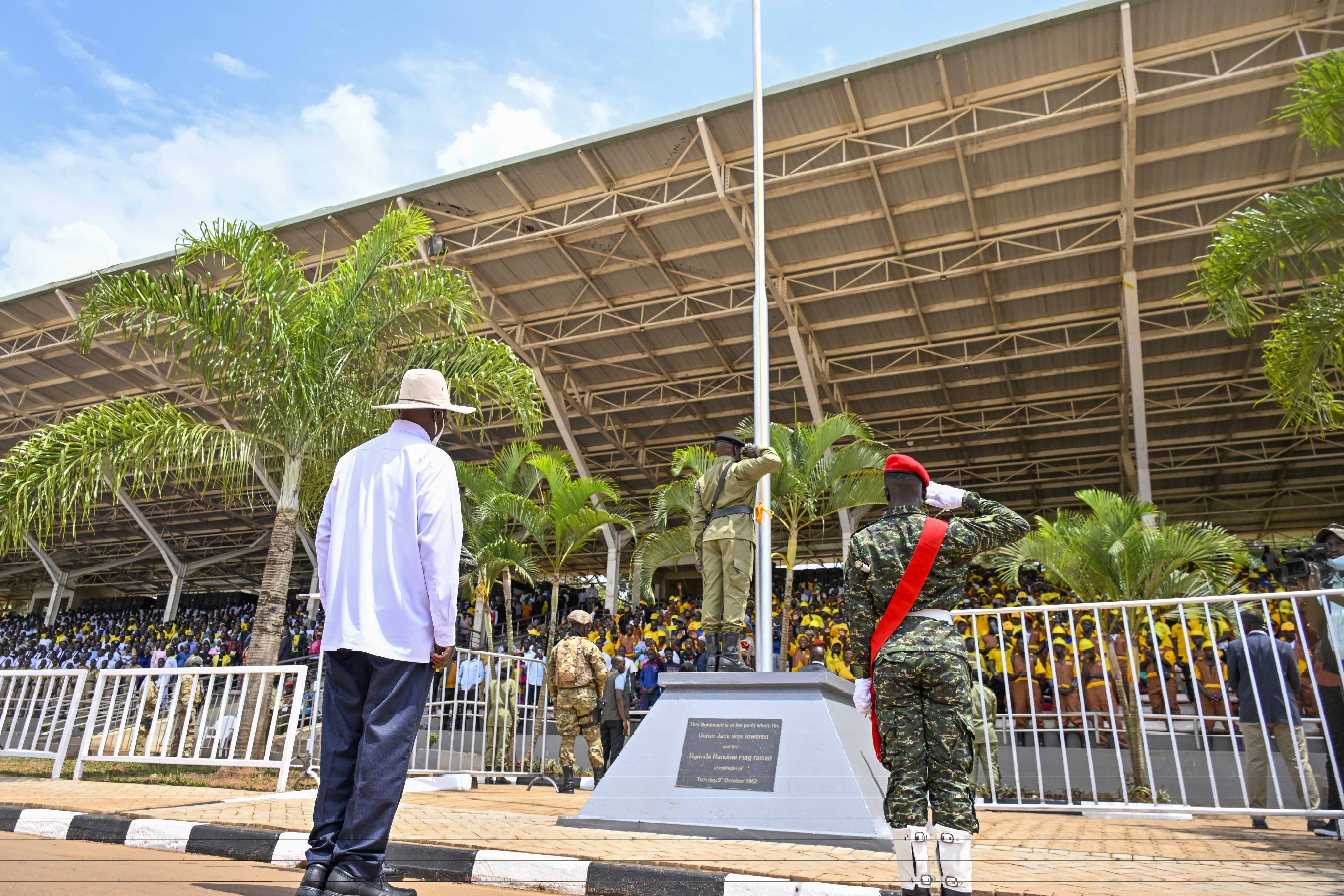 Museveni Hails Uganda’s Progress, Welcomes Col. Mande Back at 63rd Independence Day