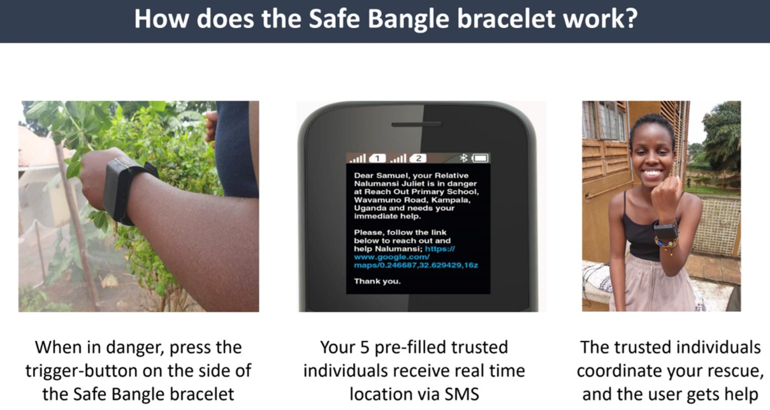 The award, presented at the WSA Global Congress in Hyderabad, India, recognises the development and implementation of a real-time domestic violence reporting bracelet.