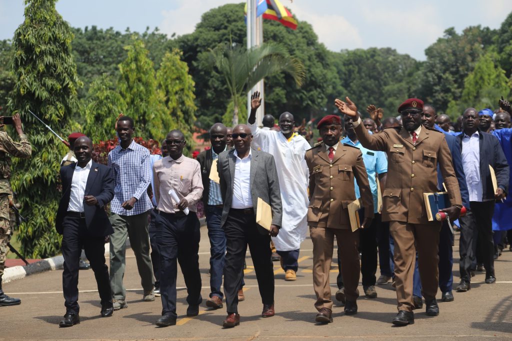 Museveni Applauded as Over 50 SFC Officers Retire With Honor