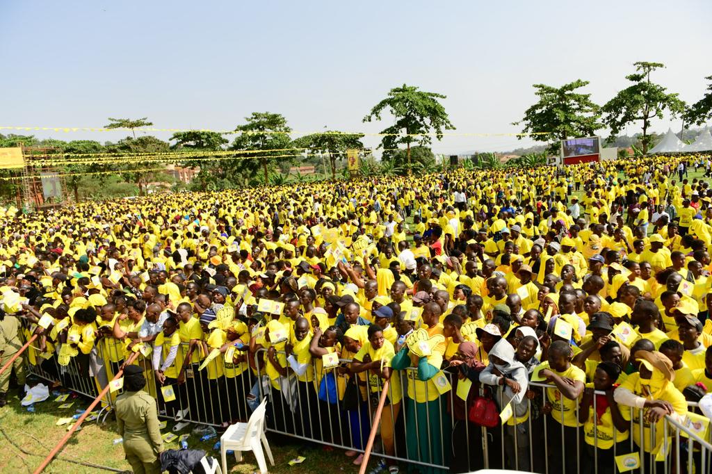 Museveni Defends NRM Record, Points to Factories and Jobs at Rally in Nakawa Division