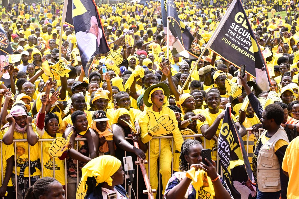 Museveni Defends NRM Record, Points to Factories and Jobs at Rally in Nakawa Division