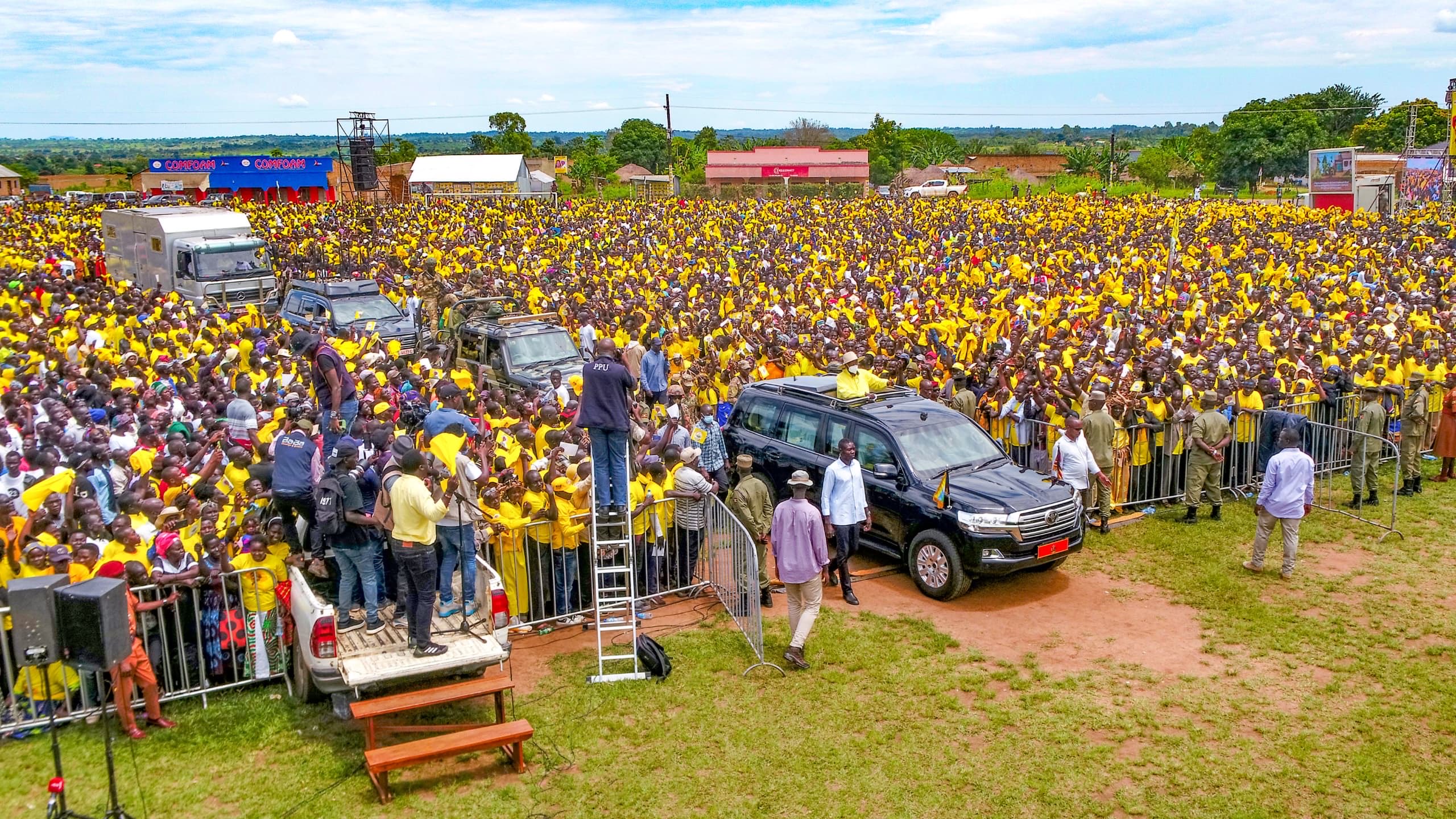 Museveni Vows to Resolve Acholi’s Challenges, Reaffirms Free Education Policy in Nwoya
