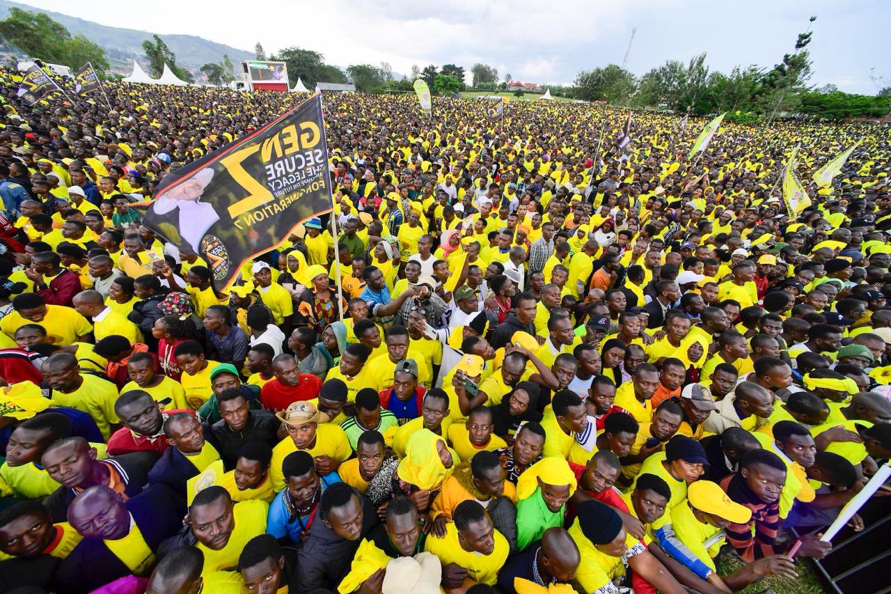 Museveni, Maama Janet Draw Massive Crowd as NRM Unveils Manifesto in Ntungamo