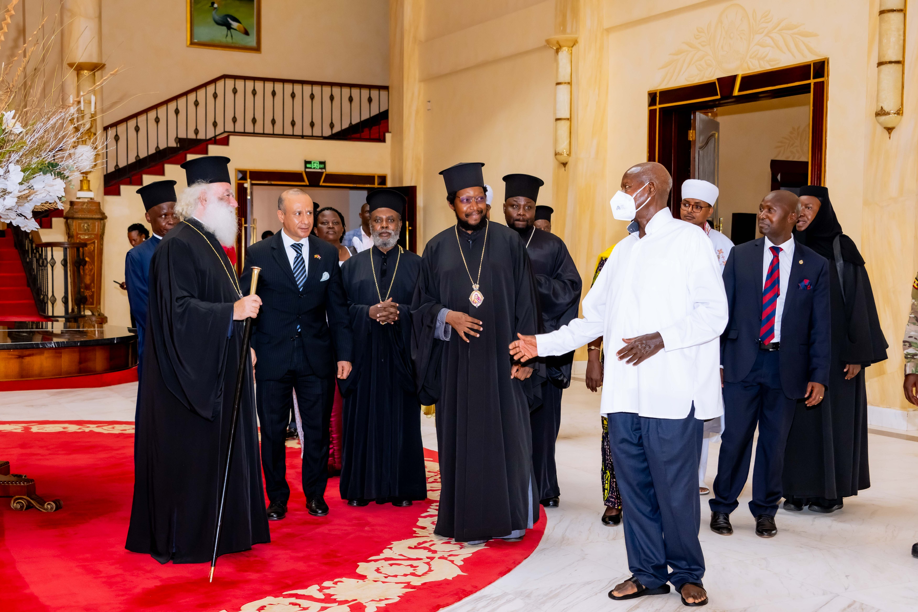 Museveni, Pope Theodore II Discuss Religious Unity and Peace