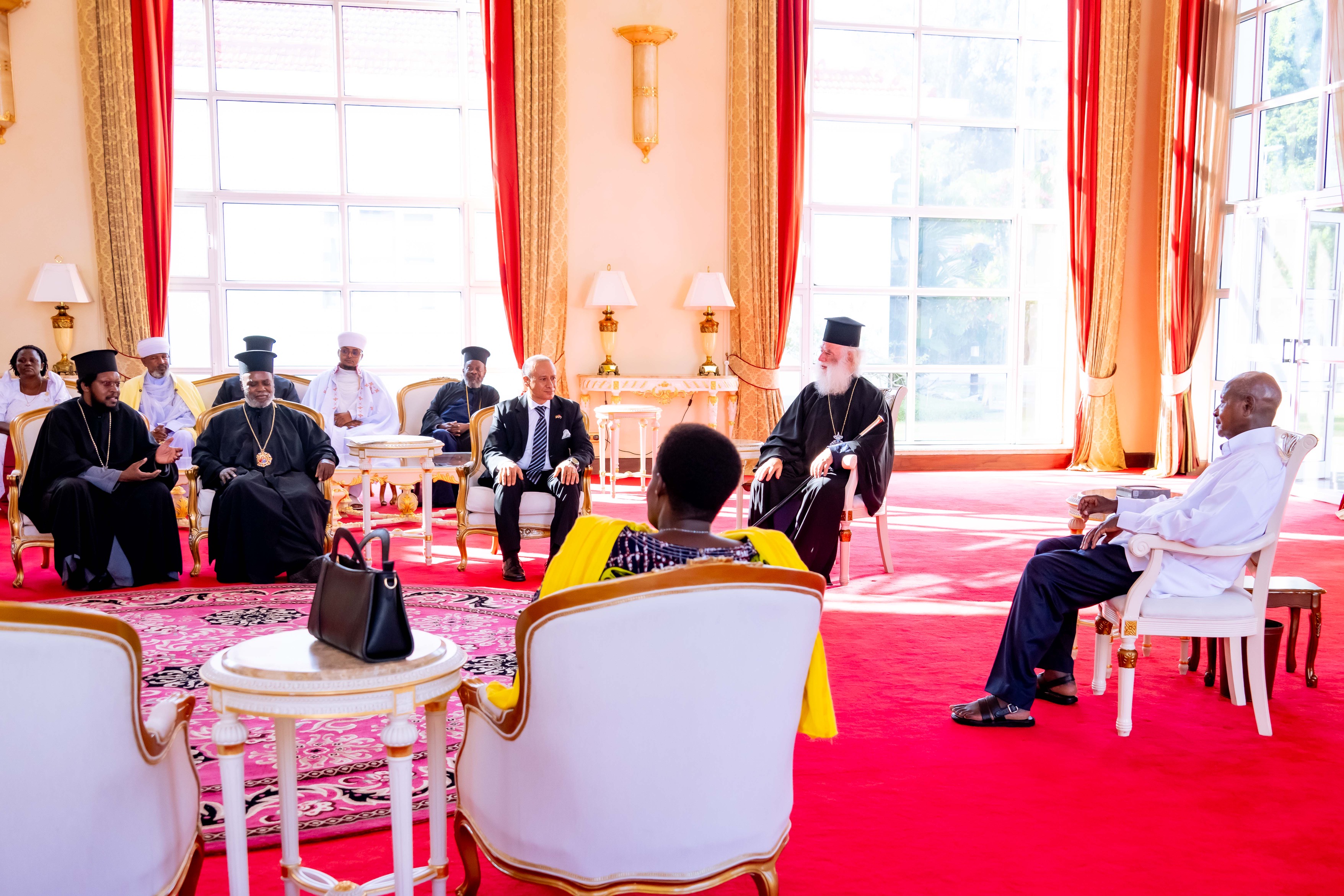 Museveni, Pope Theodore II Discuss Religious Unity and Peace