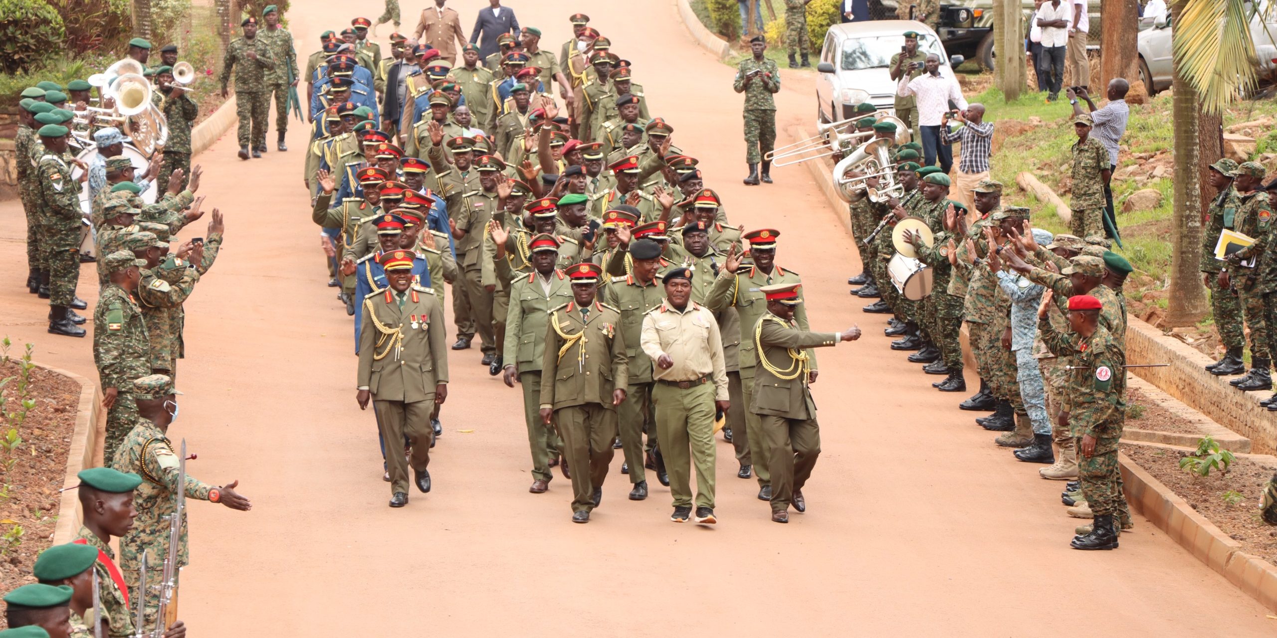 Over 140 UPDF Officers Retire With Honor, Urged to Invest Wisely and Serve as Ambassadors