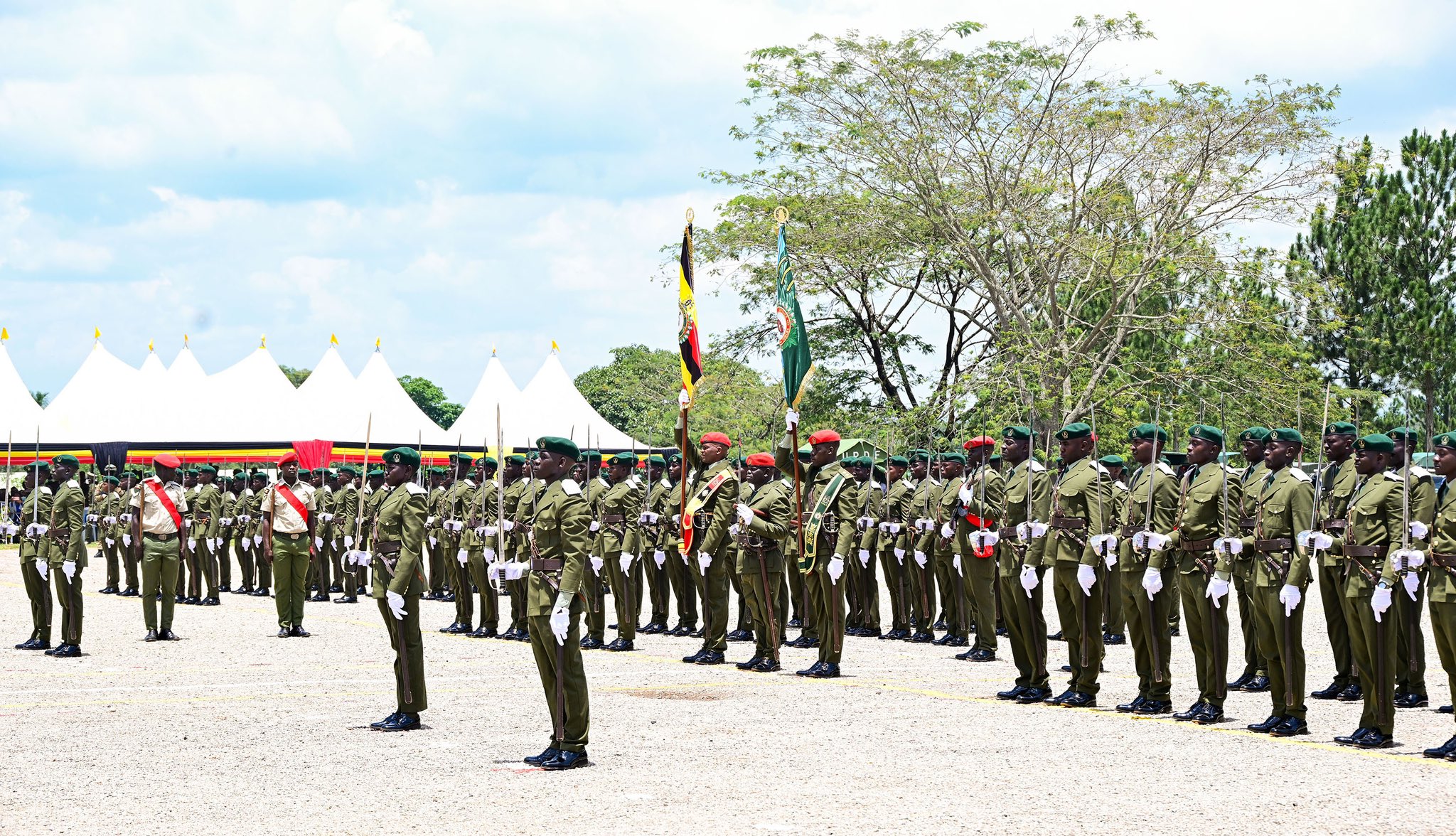 President Museveni Commissions 203 Officer Cadets at Uganda Military Academy in Kabamba