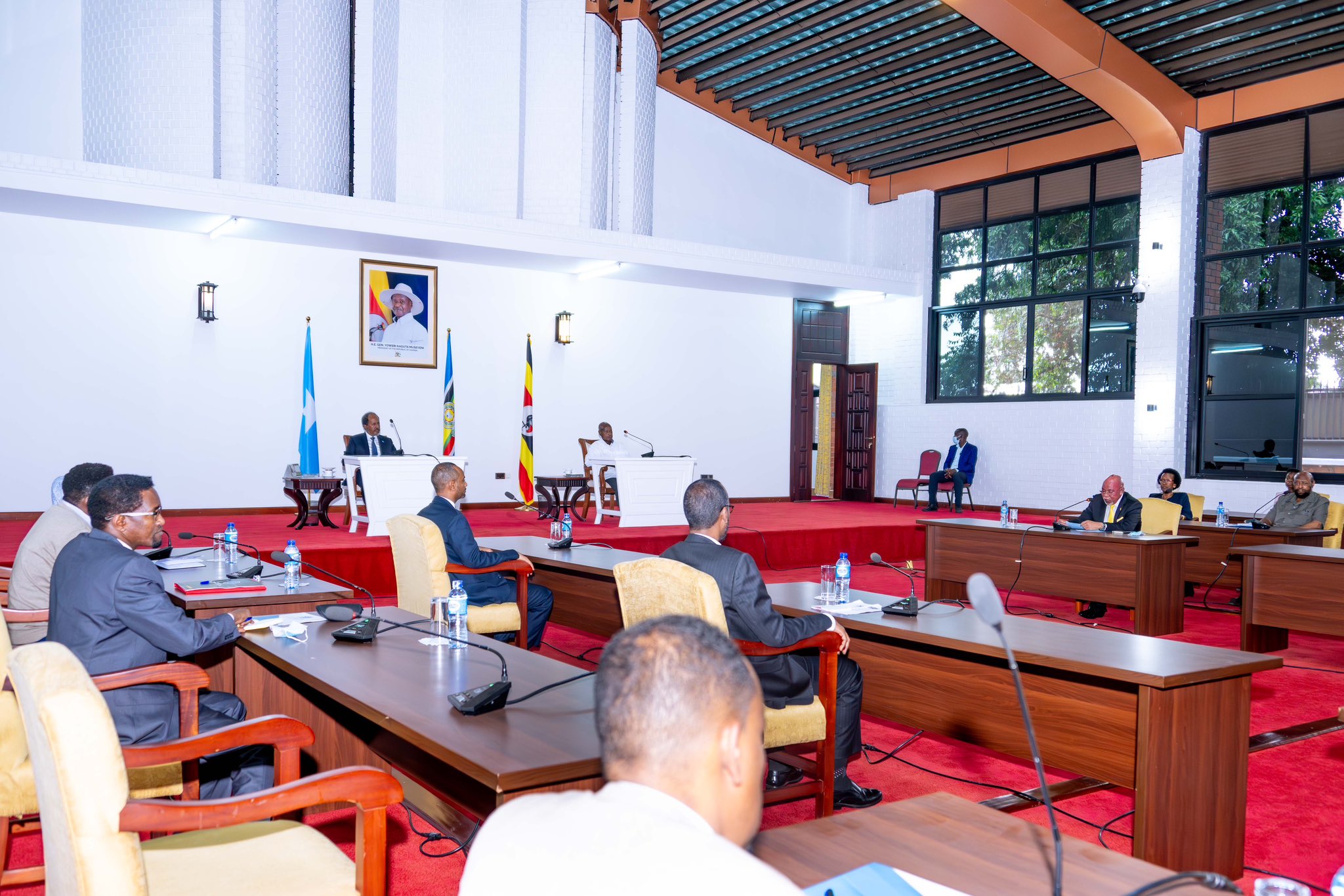 President Museveni and H.E Hassan Sheikh Mohamud Hold Talks on Pacifying Somalia
