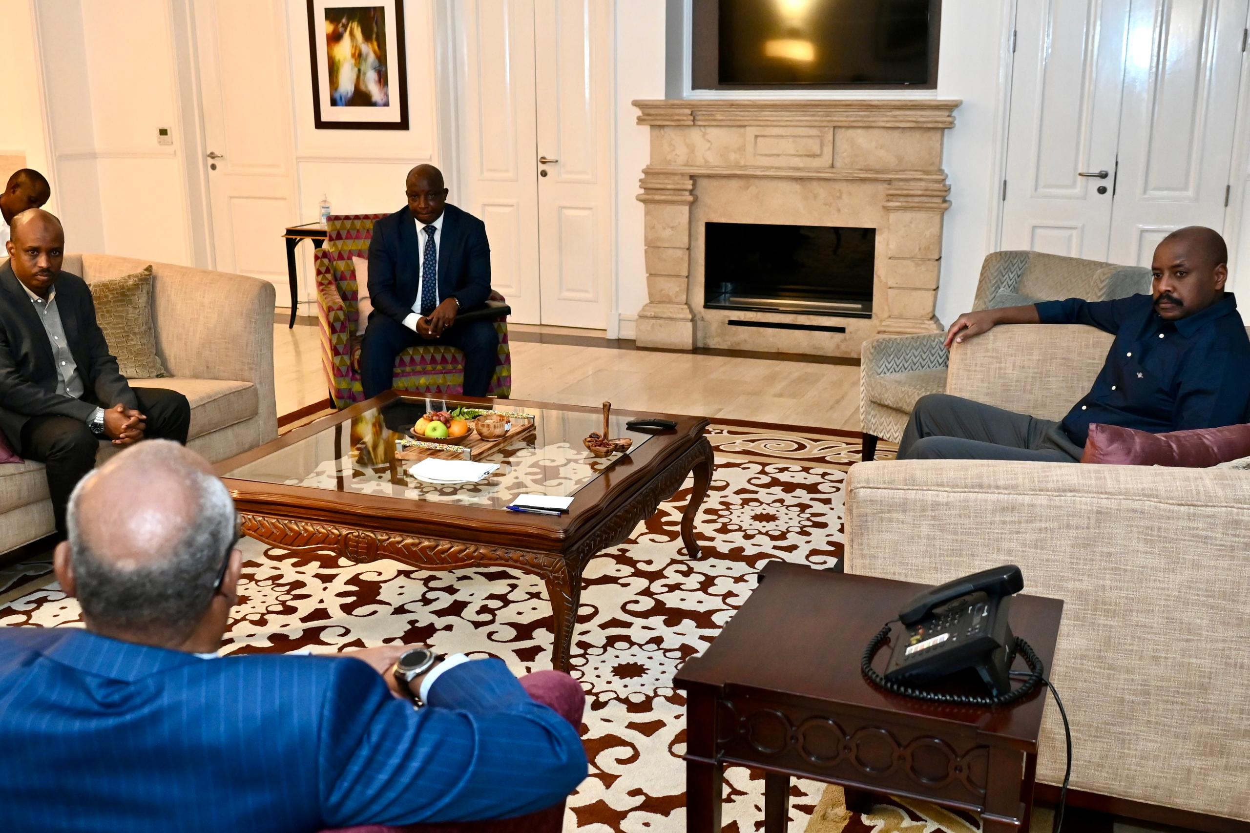 Somali Military Chiefs Brief Gen Kainerugaba on Security Situation in Mogadishu 