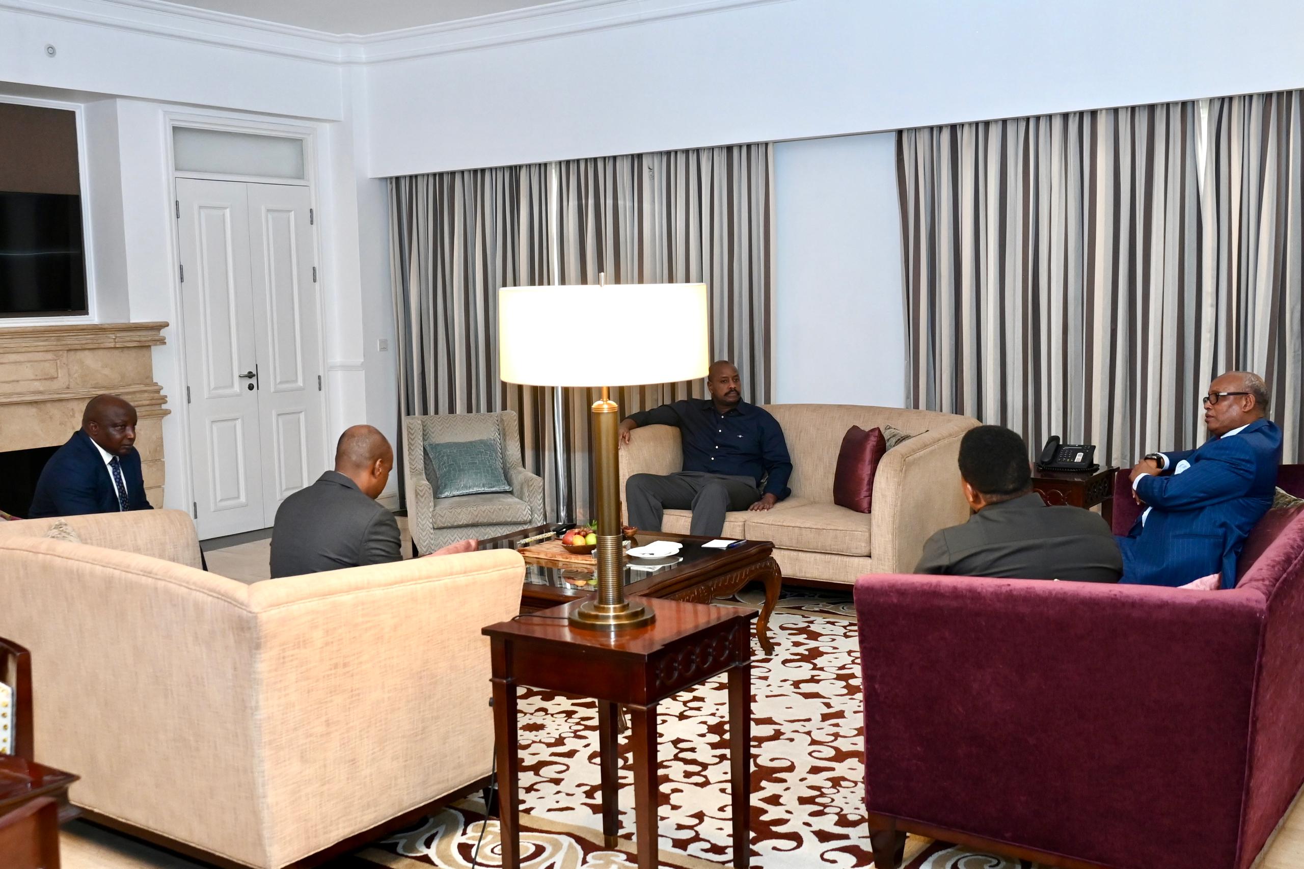 Somali Military Chiefs Brief Gen Kainerugaba on Security Situation in Mogadishu 