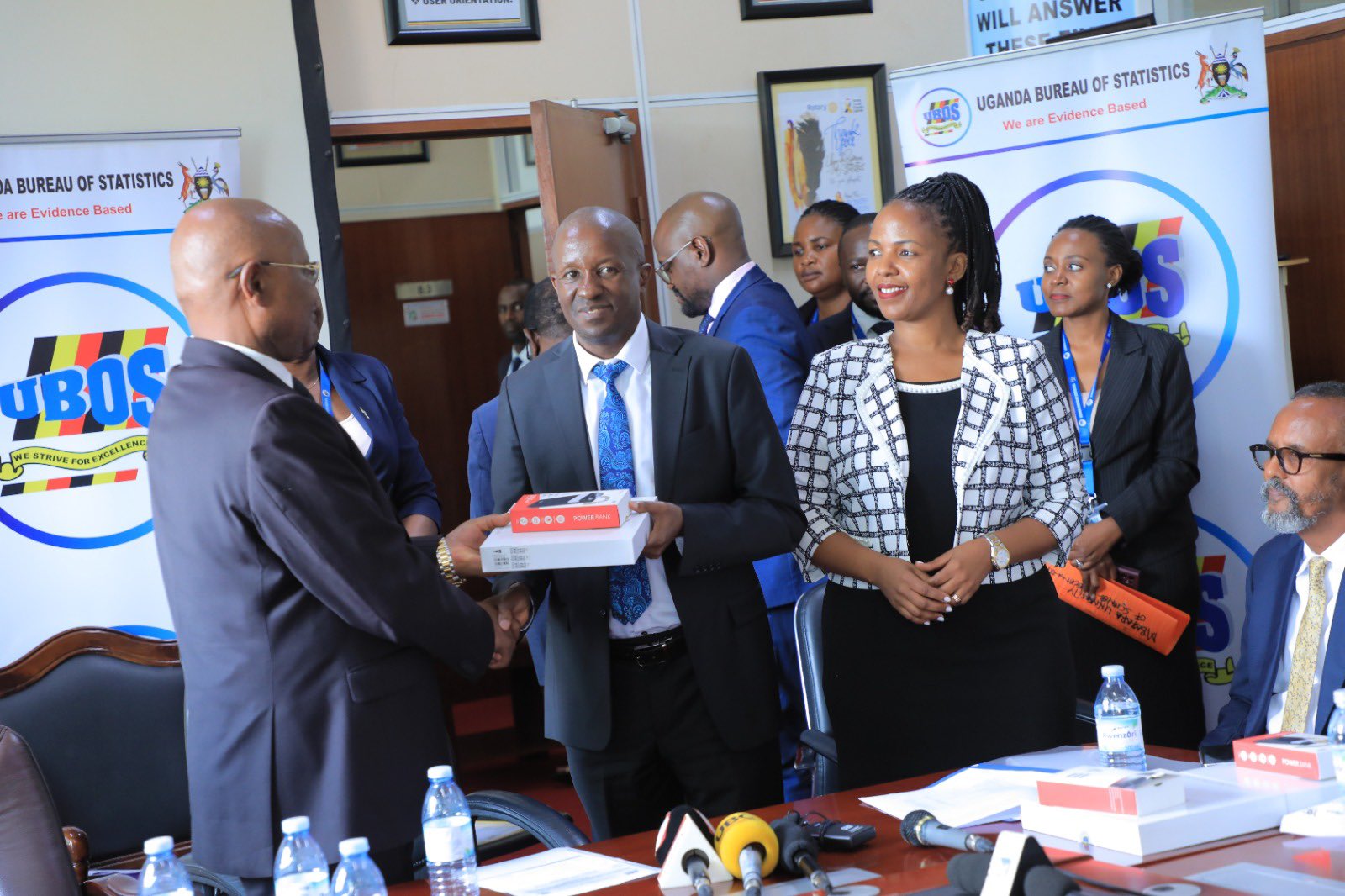 UBOS Hands Over Census Tablets to Kingdoms, Universities