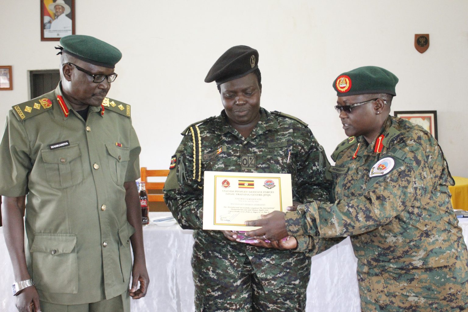 UPDF Officers Complete Training in Humanitarian Law, Human Rights