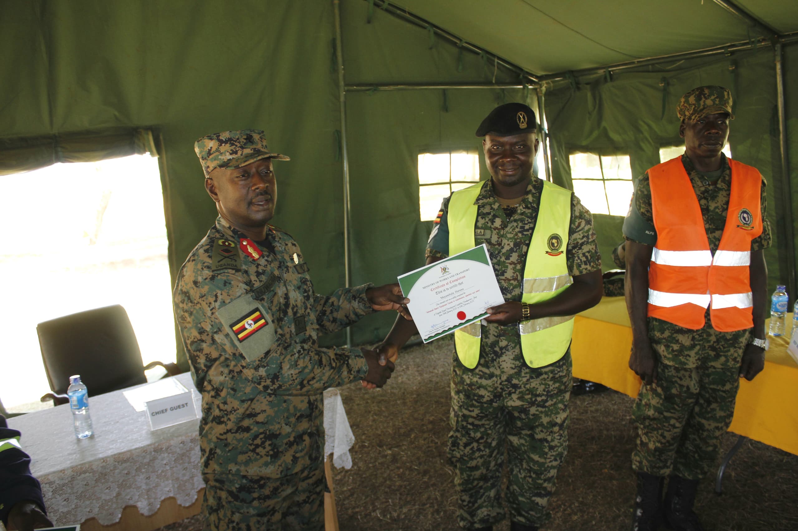 UPDF Soldiers Complete Heavy Equipment Training in Jinja