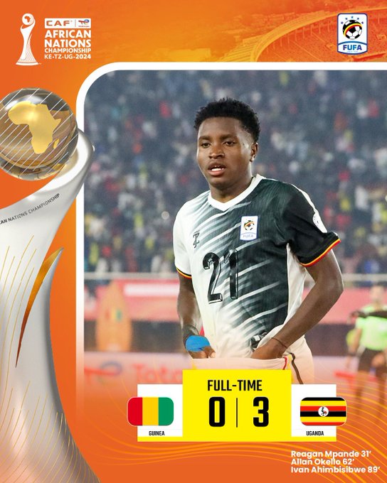 Uganda Cranes Thrash Guinea to Revive CHAN Hopes