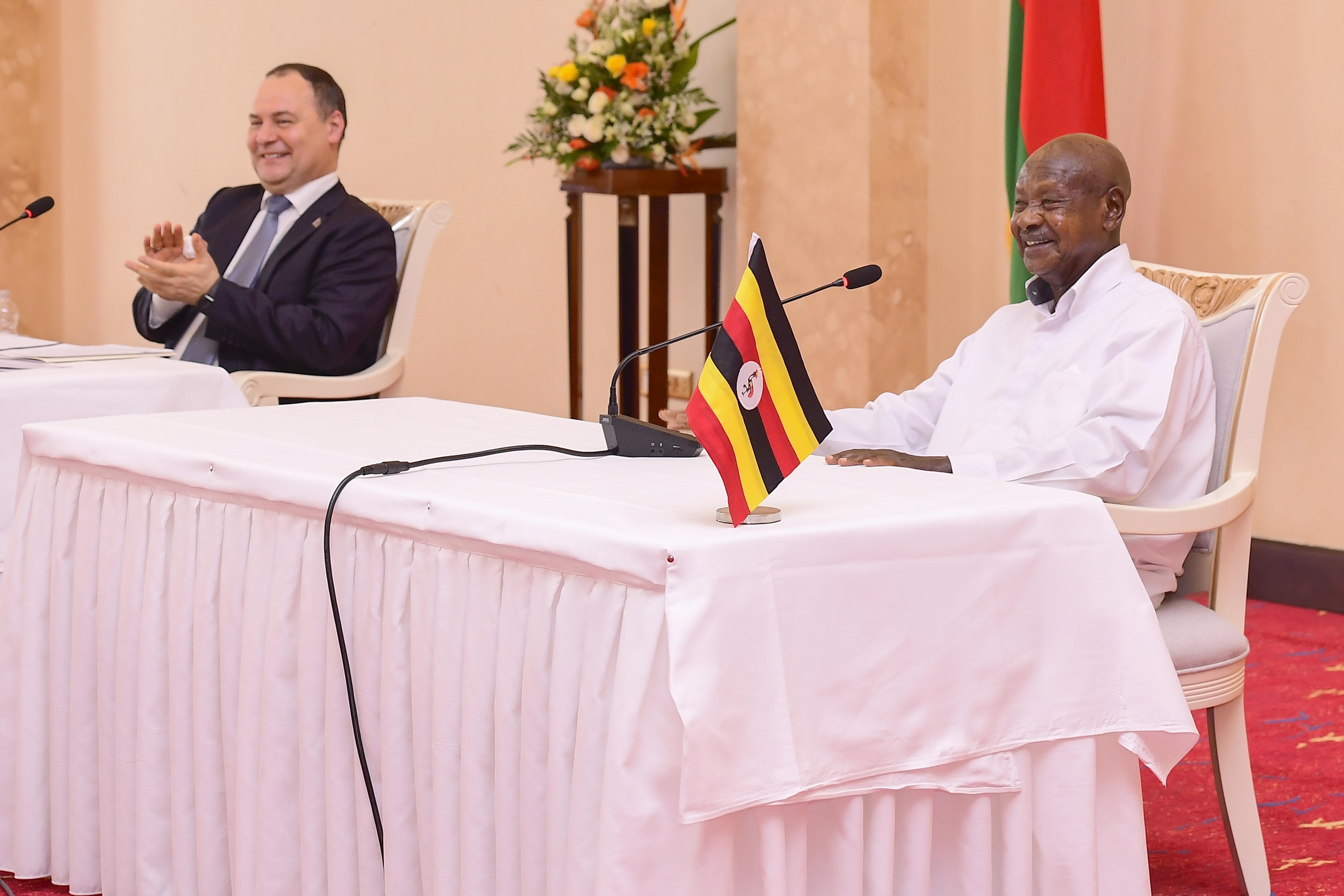Uganda, Belarus Sign Cooperation Agreements as Museveni Hosts Prime Minister Golovchenko