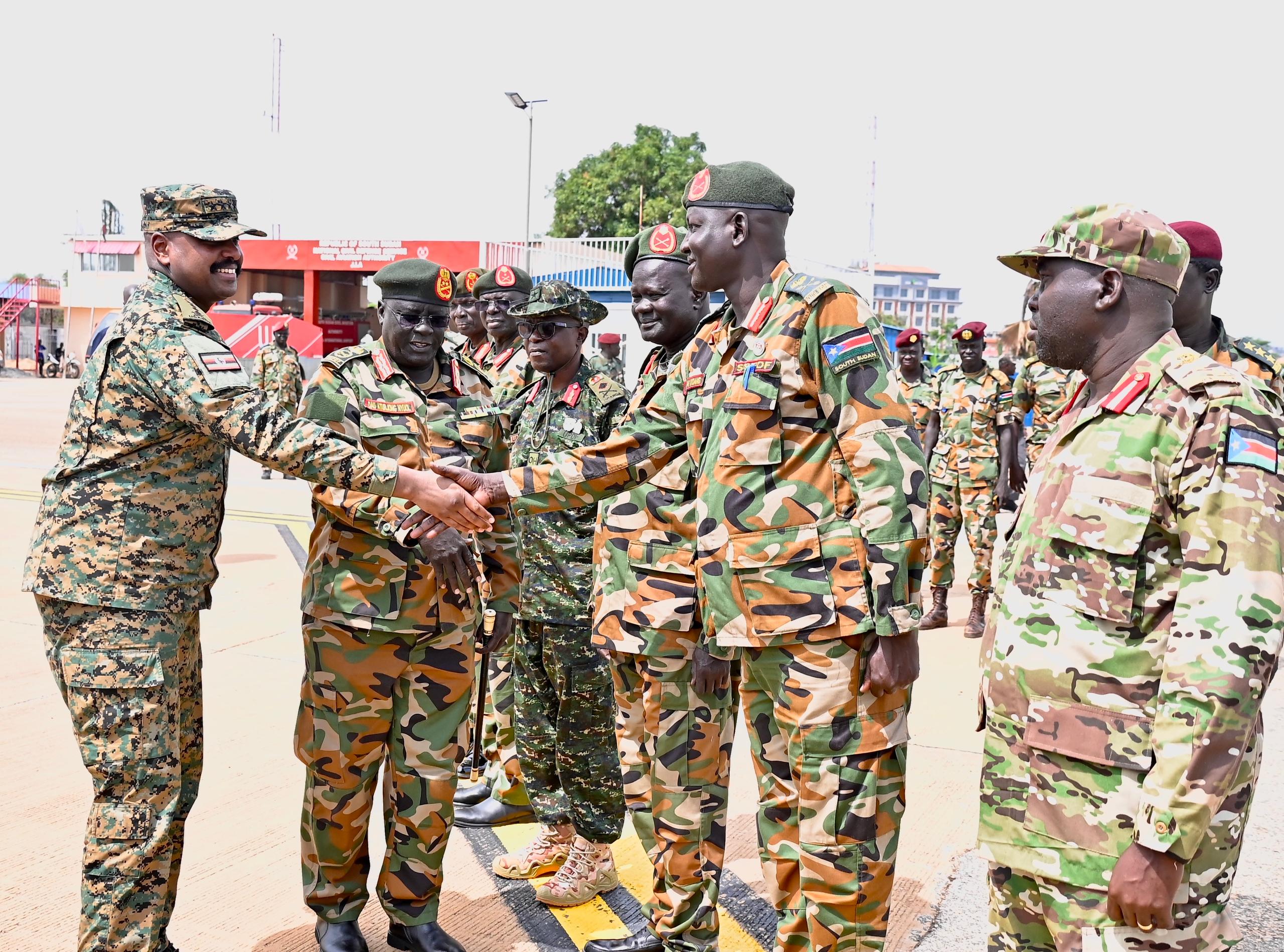 Gen Muhoozi Kainerugaba in Juba